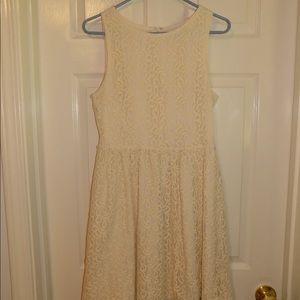 Cream Lace Dress